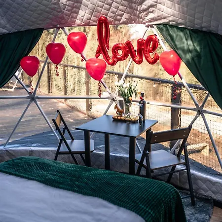 Caloroczny Jacuzzi Zieleniec Goat Glamp Luxury tent *