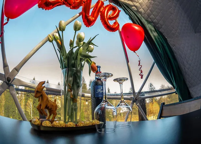 Luxuszelt Caloroczny Jacuzzi Zieleniec Goat Glamp *