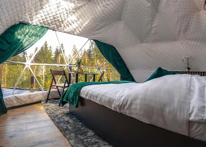 Campo de lujo Caloroczny Jacuzzi Zieleniec Goat Glamp Duszniki Zdrój